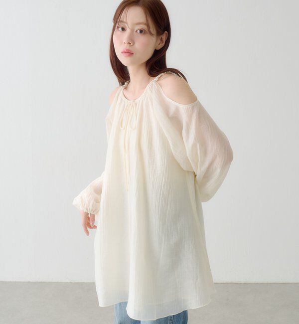  「【S.Lサイズ展開】カットアウトブラウス」|シャツ・ブラウス|