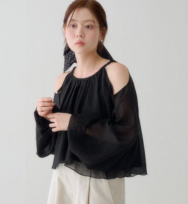  「【S.Lサイズ展開】カットアウトブラウス」|シャツ・ブラウス|
