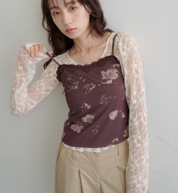  「スカラップカットレースカーディガン」|Tシャツ・カットソー|