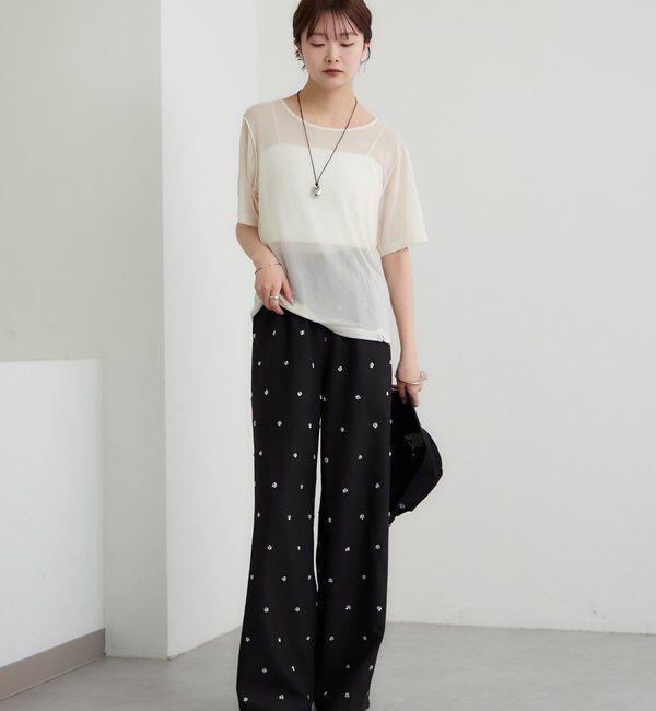  「チュールシアーTシャツ」|Tシャツ・カットソー|