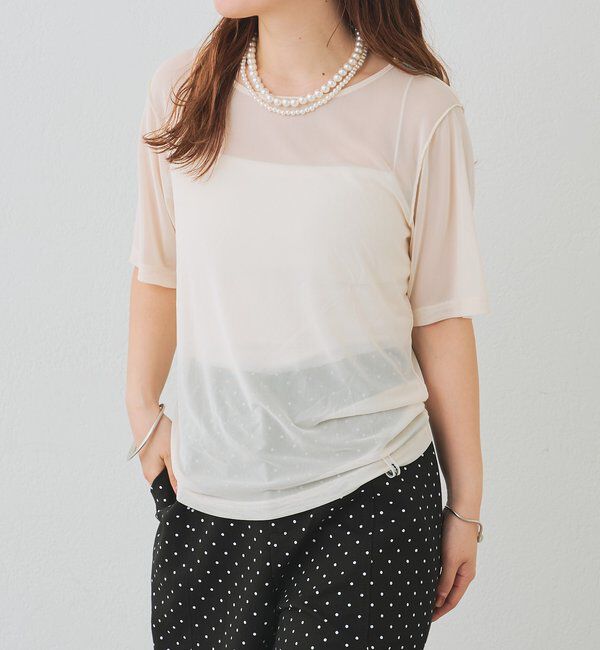  「チュールシアーTシャツ」|Tシャツ・カットソー|
