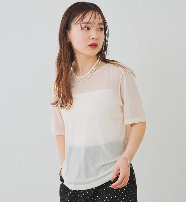  「チュールシアーTシャツ」|Tシャツ・カットソー|