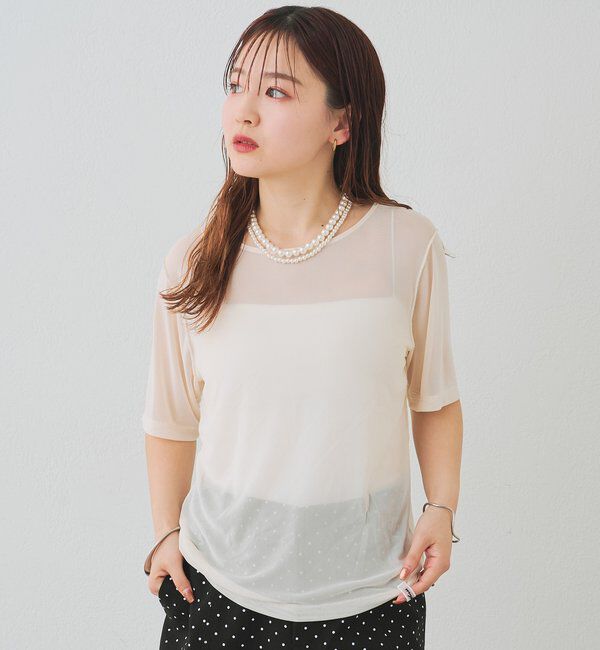  「チュールシアーTシャツ」|Tシャツ・カットソー|