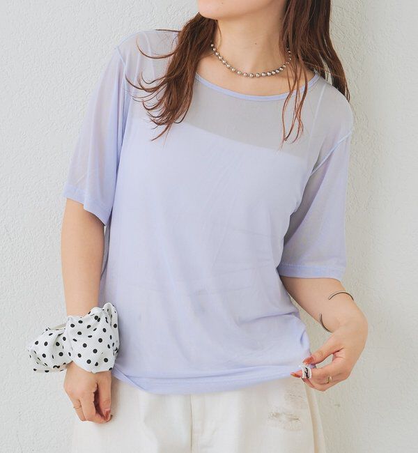  「チュールシアーTシャツ」|Tシャツ・カットソー|