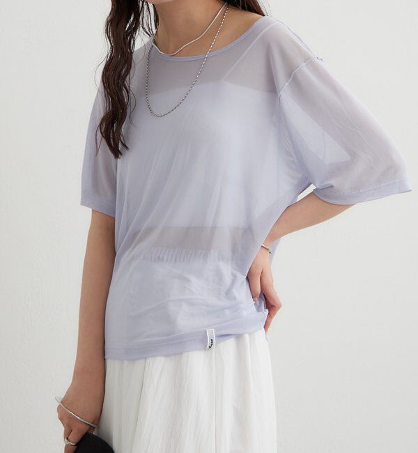  「チュールシアーTシャツ」|Tシャツ・カットソー|