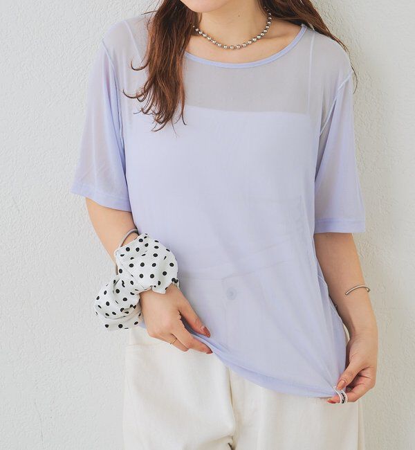  「チュールシアーTシャツ」|Tシャツ・カットソー|