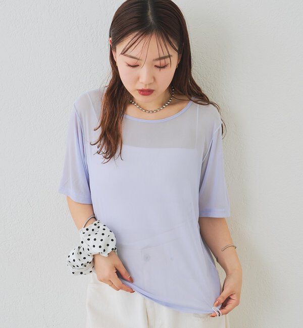  「チュールシアーTシャツ」|Tシャツ・カットソー|