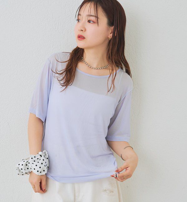  「チュールシアーTシャツ」|Tシャツ・カットソー|