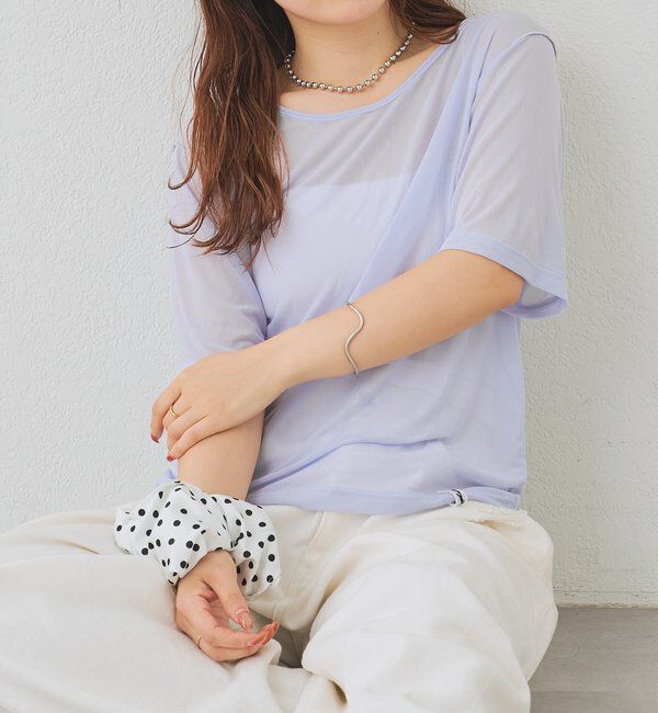  「チュールシアーTシャツ」|Tシャツ・カットソー|