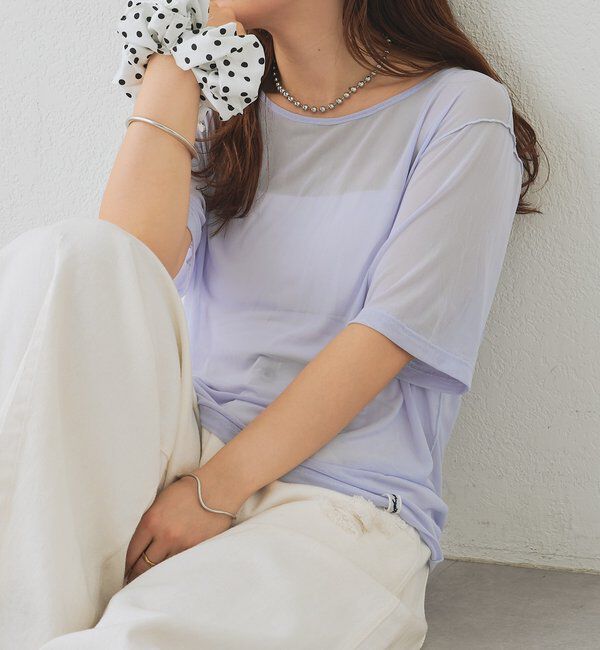  「チュールシアーTシャツ」|Tシャツ・カットソー|