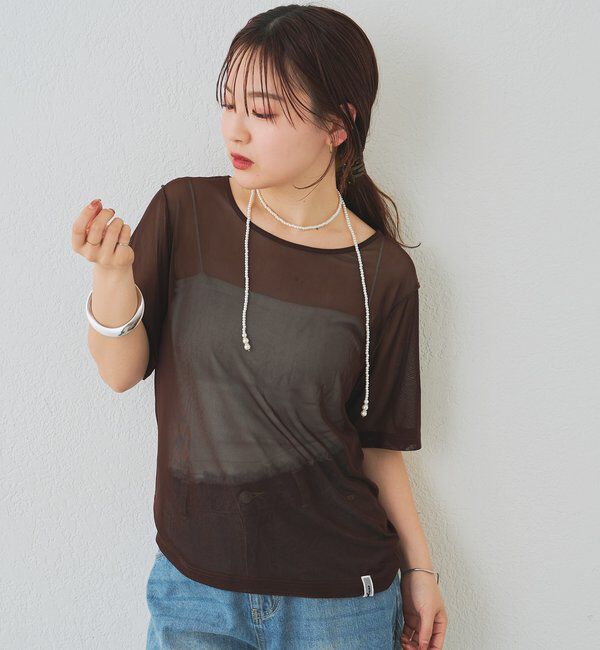  「チュールシアーTシャツ」|Tシャツ・カットソー|