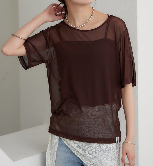  「チュールシアーTシャツ」|Tシャツ・カットソー|