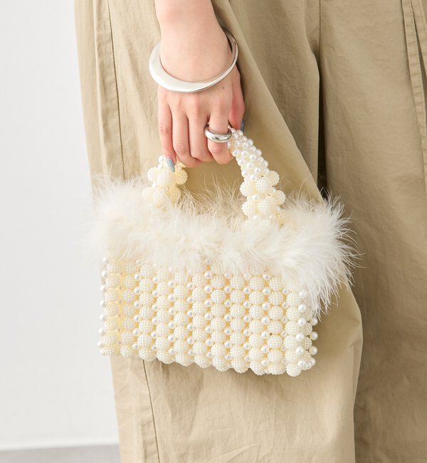  「フェザービーズハンドBAG」|トートバッグ|
