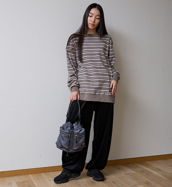 ABAHOUSE「BARBARIAN 12ozHEAVY WEIGHTスウェット/ボーダー/ユニセ」|Tシャツ・カットソー|
