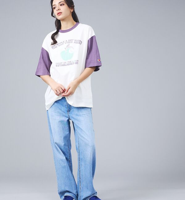 ABAHOUSE「【FRUIT OF THE LOOM/フルーツ・オブ・ザ・ルーム】リンゴ＆メッセ」|Tシャツ・カットソー|