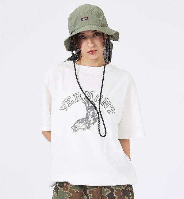 ABAHOUSE「【REMI RELIEF / レミレリーフ】SP加工 / VERMONT ロゴT」|Tシャツ・カットソー|