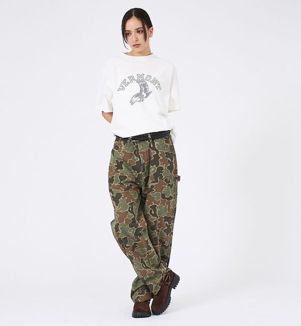 ABAHOUSE「【REMI RELIEF / レミレリーフ】SP加工 / VERMONT ロゴT」|Tシャツ・カットソー|