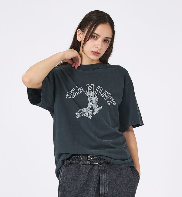 ABAHOUSE「【REMI RELIEF / レミレリーフ】SP加工 / VERMONT ロゴT」|Tシャツ・カットソー|