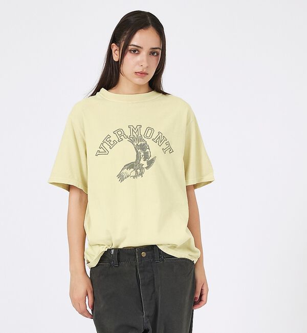 ABAHOUSE「【REMI RELIEF / レミレリーフ】SP加工 / VERMONT ロゴT」|Tシャツ・カットソー|