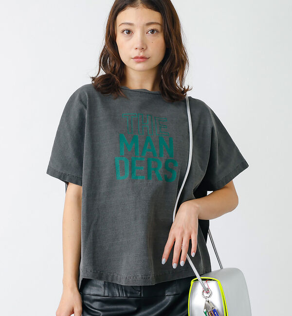 Rouge vif「【MICA&DEAL】THE MANDERS Tシャツ　コットン/ロゴカットソー」|Tシャツ・カットソー|チャコールグレー