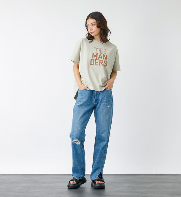 Rouge vif「【MICA&DEAL】THE MANDERS Tシャツ　コットン/ロゴカットソー」|Tシャツ・カットソー|