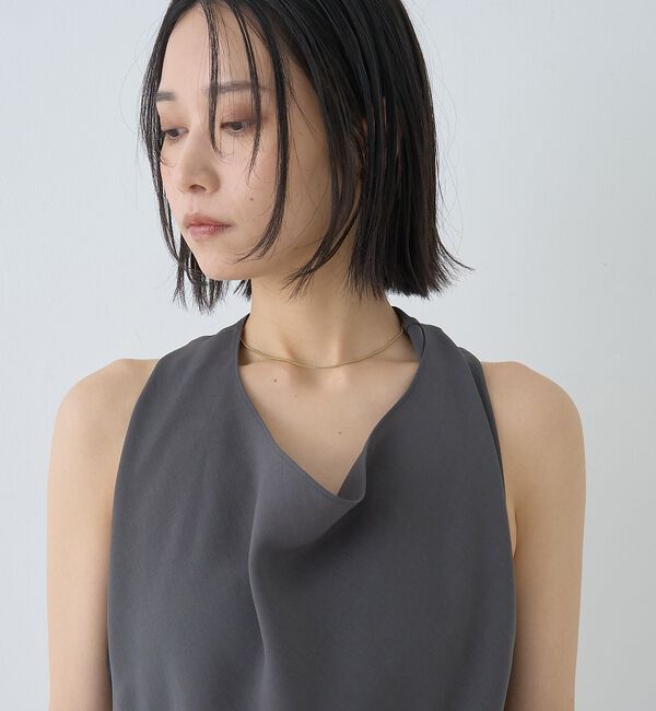 Rouge vif「【セットアップ対応】ホルダーネックブラウス」|シャツ・ブラウス|