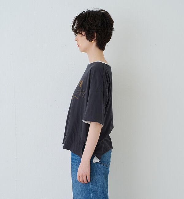 Rouge vif「2WAYコットンリバーシブルロゴＴシャツ」|Tシャツ・カットソー|
