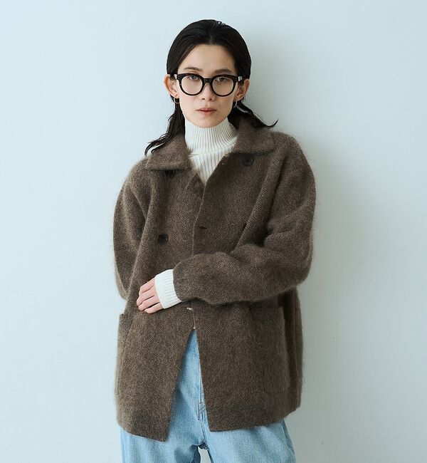 qualite「モヘアニットコート【予約】」|ピーコート|