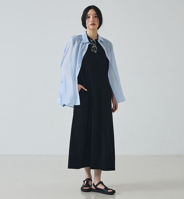abahouse mavie「【接触冷感＆速乾】ヘンリーネック2WAYワンピース」|ワンピース|