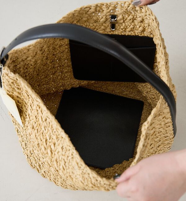 The Store by C' 「【TOTEME】Belted paper raffia tote bag／トート」|トートバッグ|