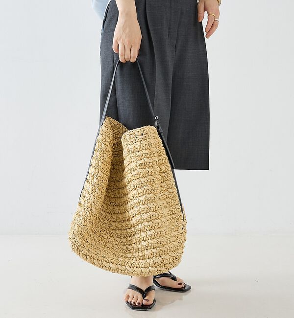 The Store by C' 「【TOTEME】Belted paper raffia tote bag／トート」|トートバッグ|