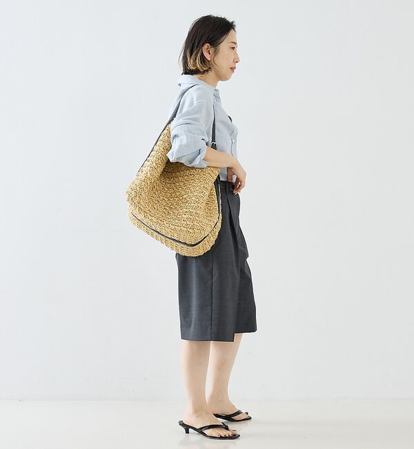 The Store by C' 「【TOTEME】Belted paper raffia tote bag／トート」|トートバッグ|