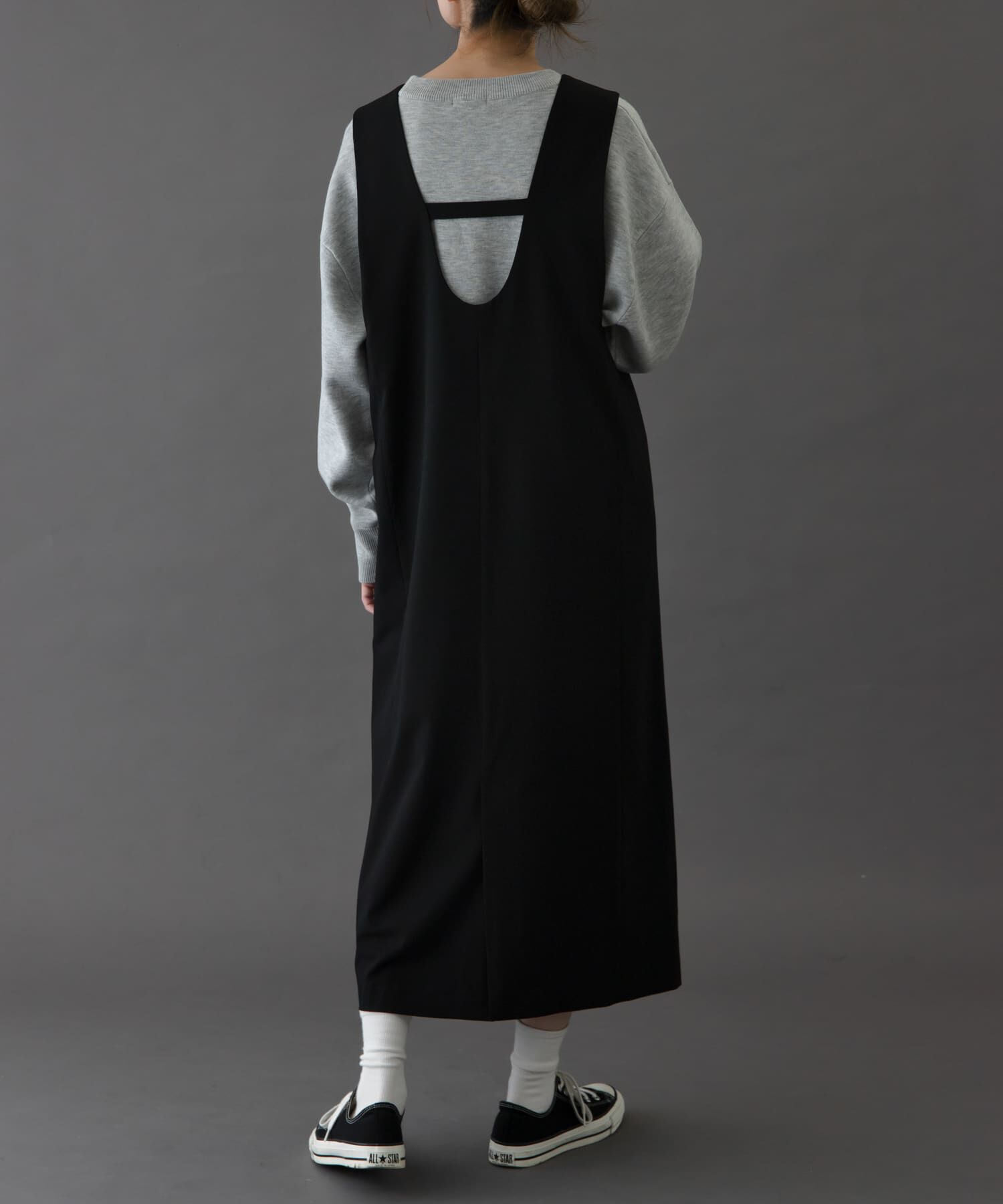 URBAN RESEARCH DOORS「FORK&SPOON　ウールライクジャンパースカート」|ワンピース|