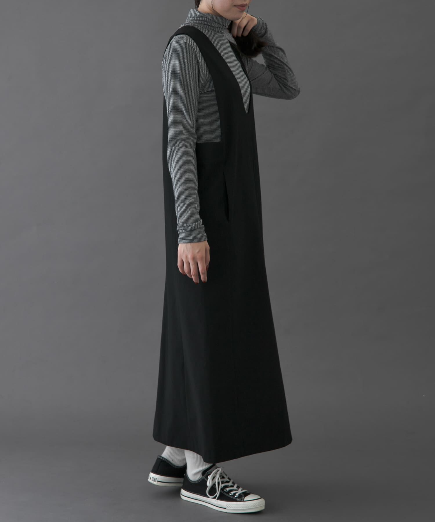 URBAN RESEARCH DOORS「FORK&SPOON　ウールライクジャンパースカート」|ワンピース|