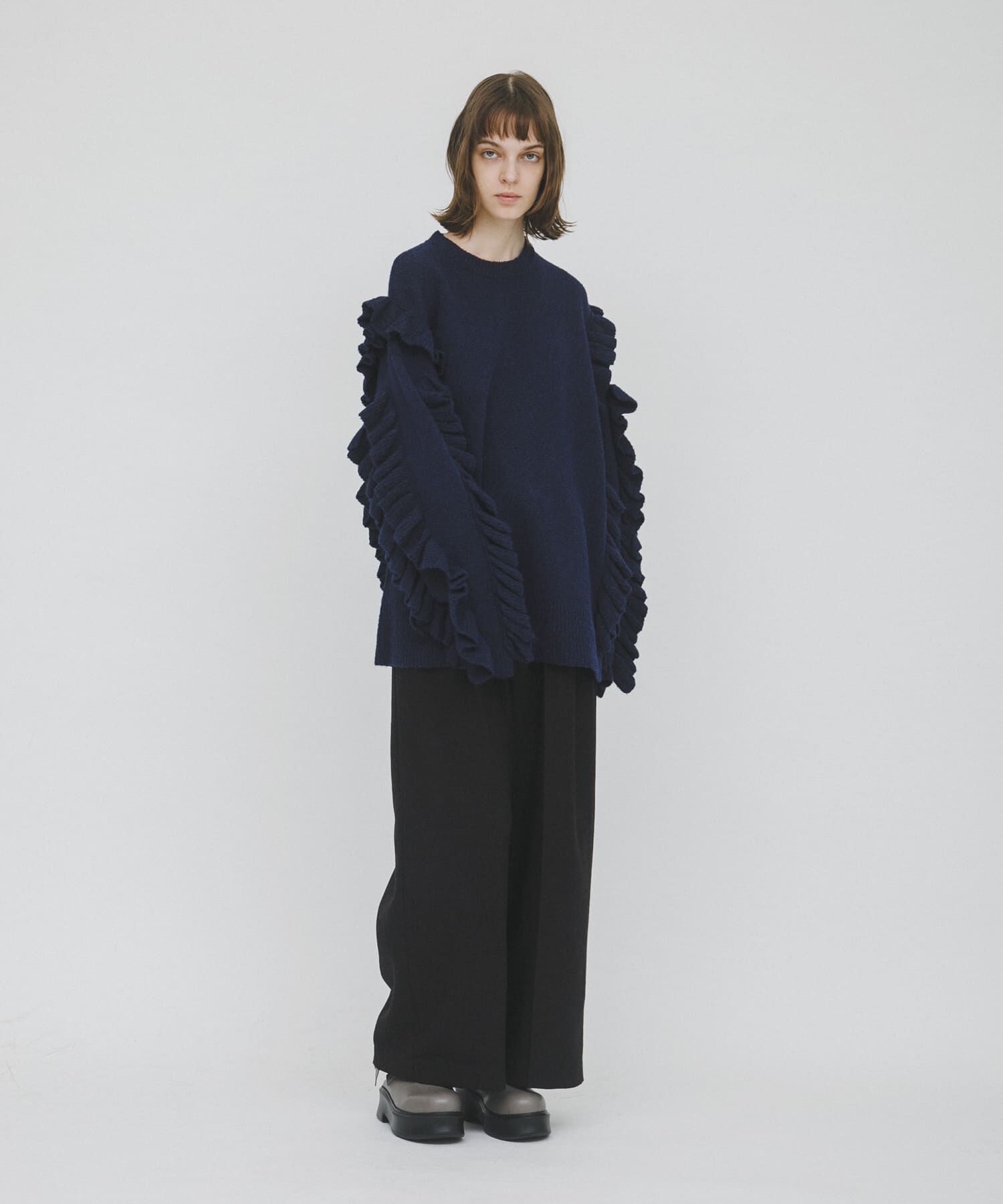 LAATO「straight wide tuck pants」|その他|