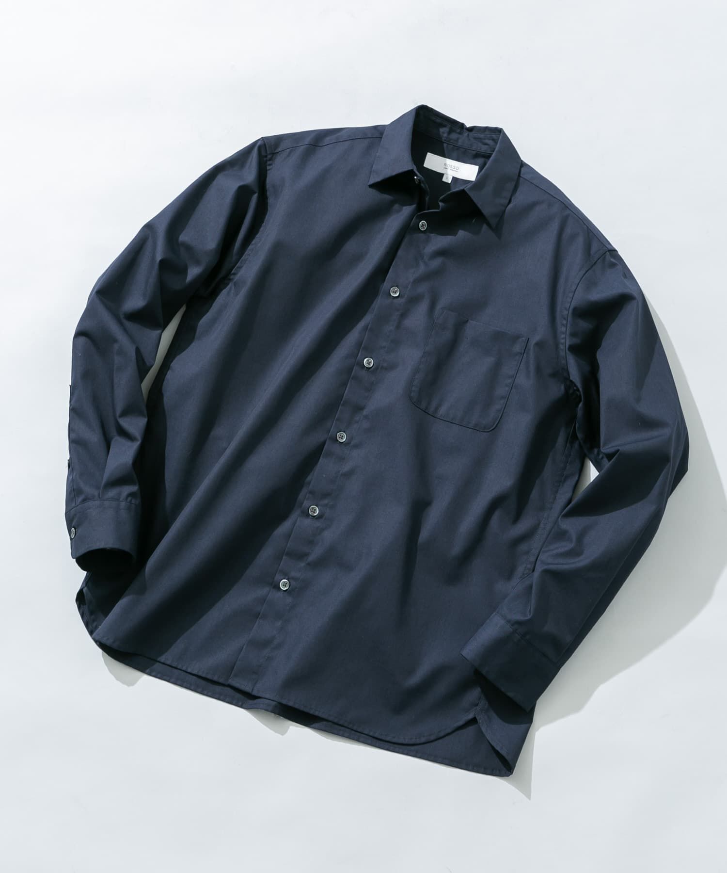 URBAN RESEARCH ROSSO「『防シワ/防臭』アーバンリラックスブロードシャツ」|シャツ・ブラウス|ネイビー