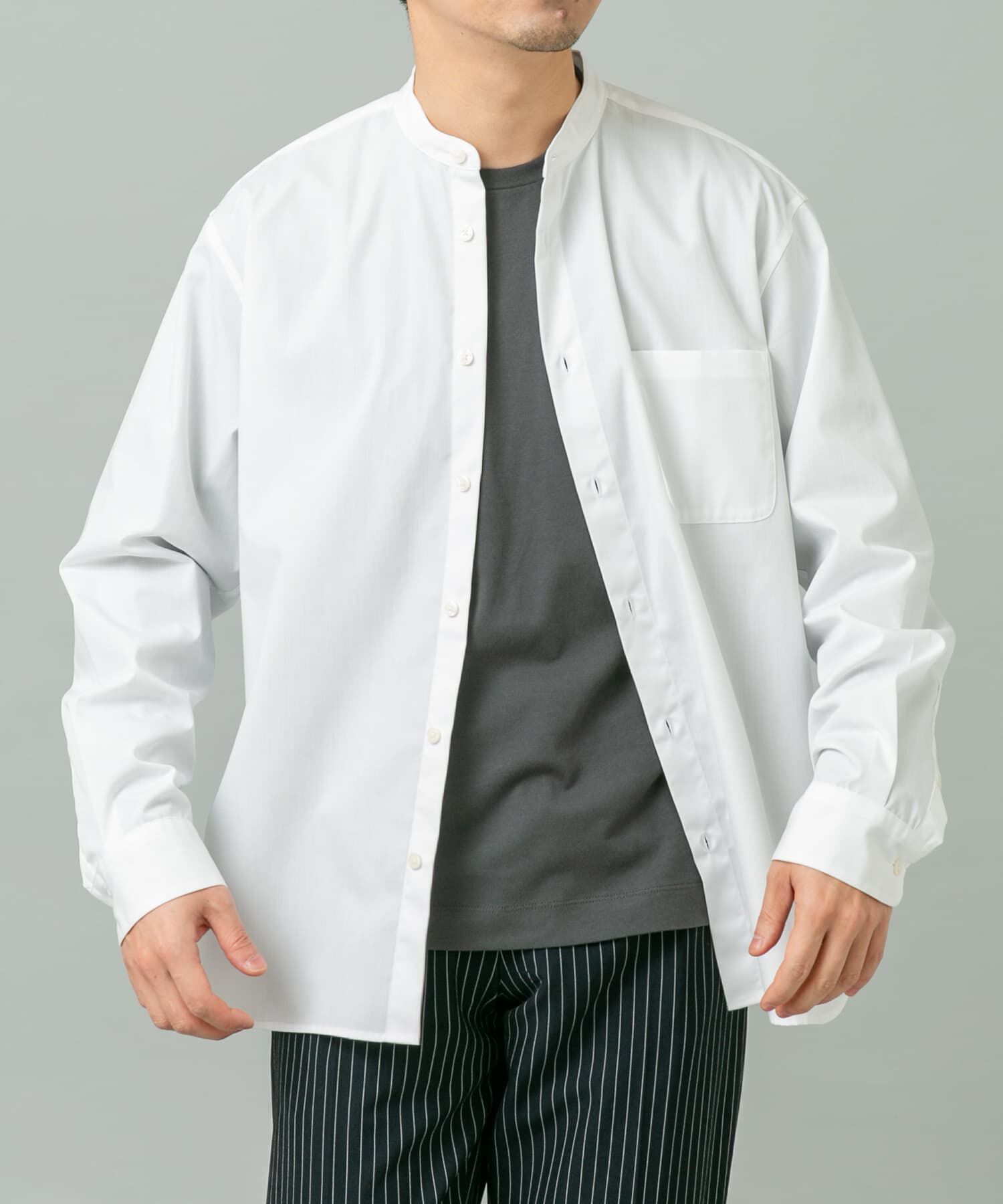 URBAN RESEARCH ROSSO「『WEB限定』『防シワ/防臭』アーバンリラックスブロードバンドシャツ」|シャツ・ブラウス|