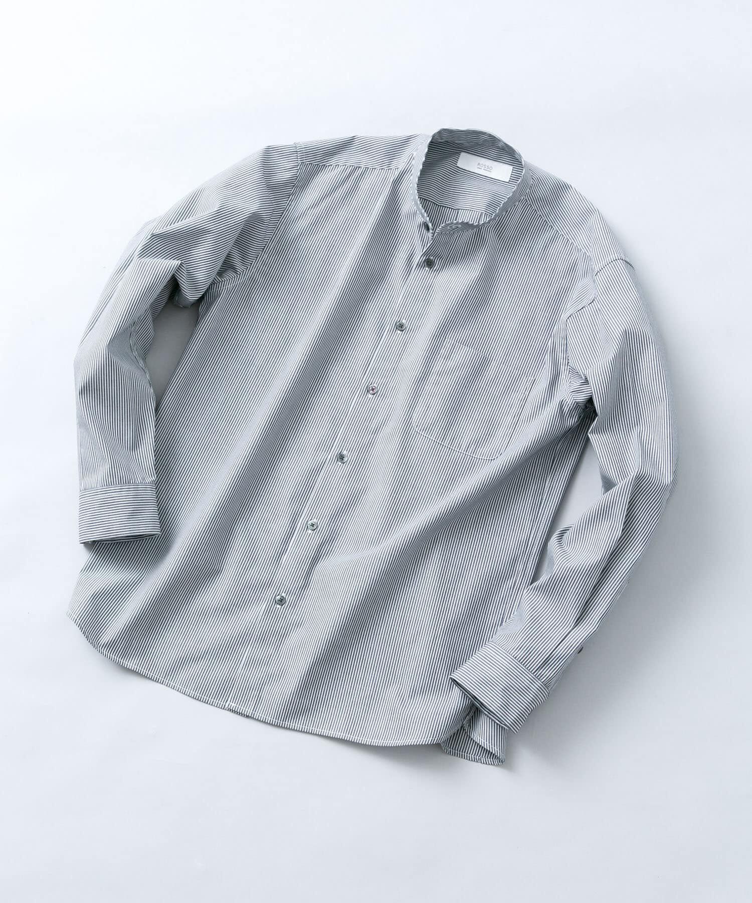 URBAN RESEARCH ROSSO「『WEB限定』『防シワ/防臭』アーバンリラックスブロードバンドシャツ」|シャツ・ブラウス|ストライプ