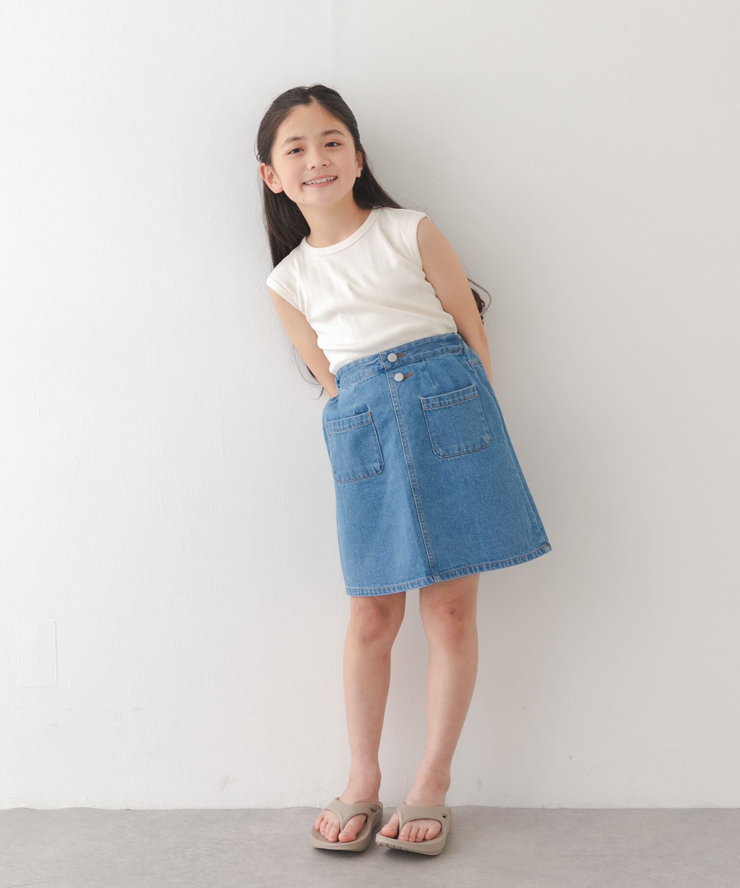 URBAN RESEARCH DOORS「『150サイズあり』ノースリランダムリブカットソー(KIDS)」|その他|
