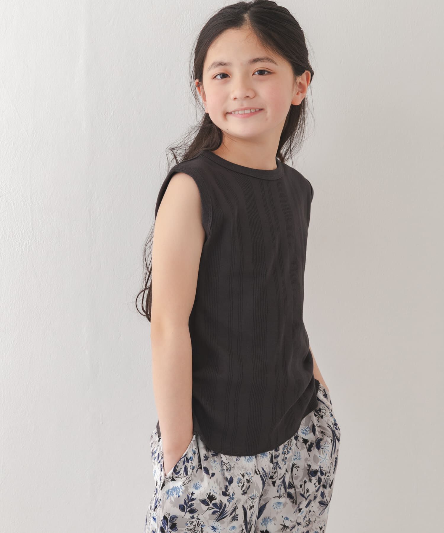 URBAN RESEARCH DOORS「『150サイズあり』ノースリランダムリブカットソー(KIDS)」|その他|