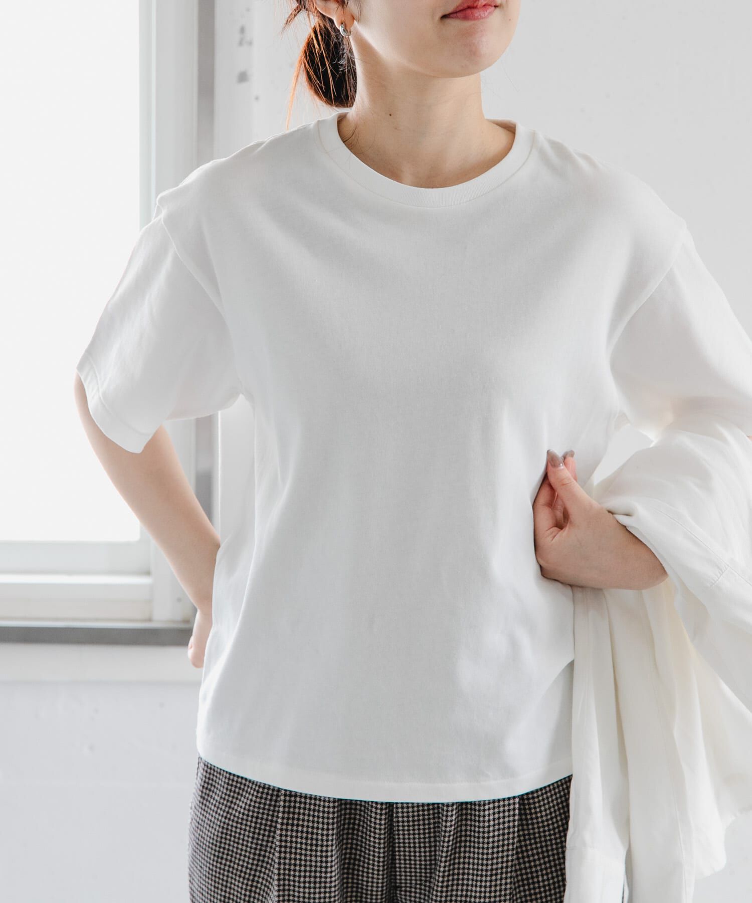 URBAN RESEARCH DOORS「FORK&SPOON　ソリッドショートスリーブTシャツ」|Tシャツ・カットソー|