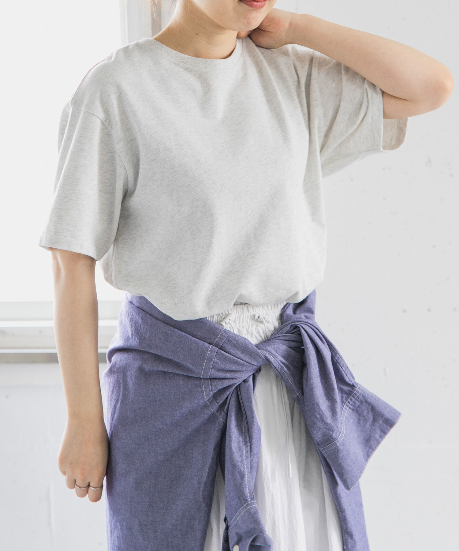URBAN RESEARCH DOORS「FORK&SPOON　ソリッドショートスリーブTシャツ」|Tシャツ・カットソー|
