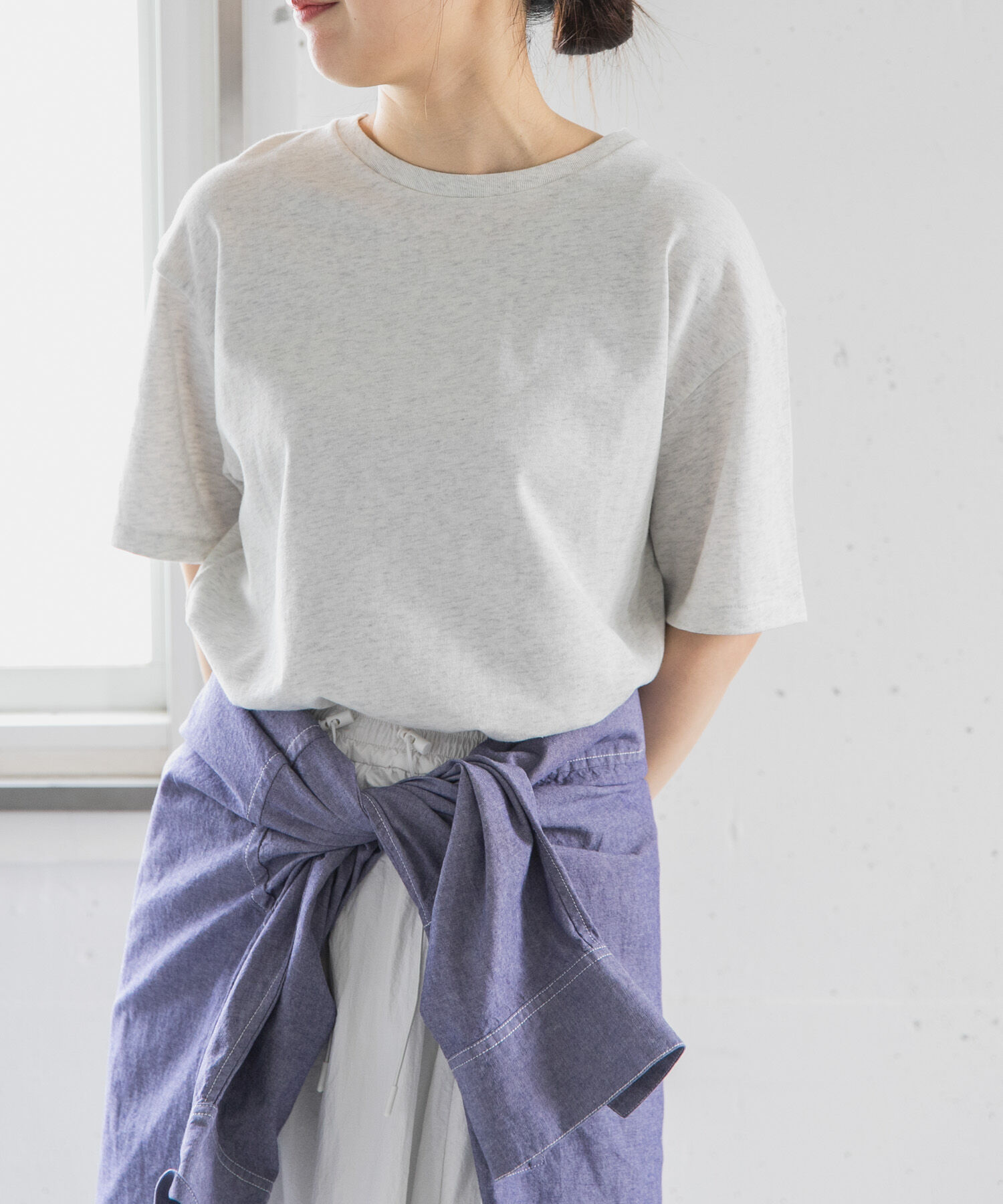 URBAN RESEARCH DOORS「FORK&SPOON　ソリッドショートスリーブTシャツ」|Tシャツ・カットソー|