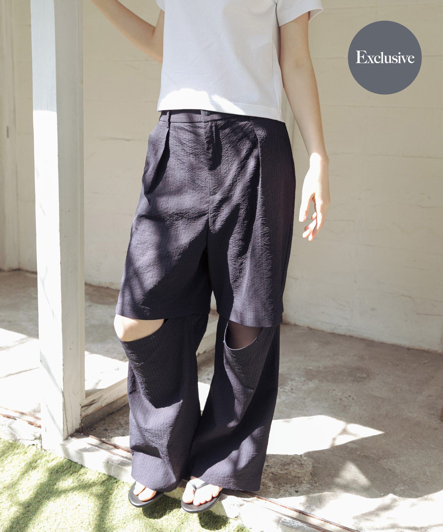 URBAN RESEARCH「『吸水速乾/UVカット』『別注』THOUSAND MILE&times;URBAN RESEARCH　DETACHABLE PANTS」|その他|ブルー系その他