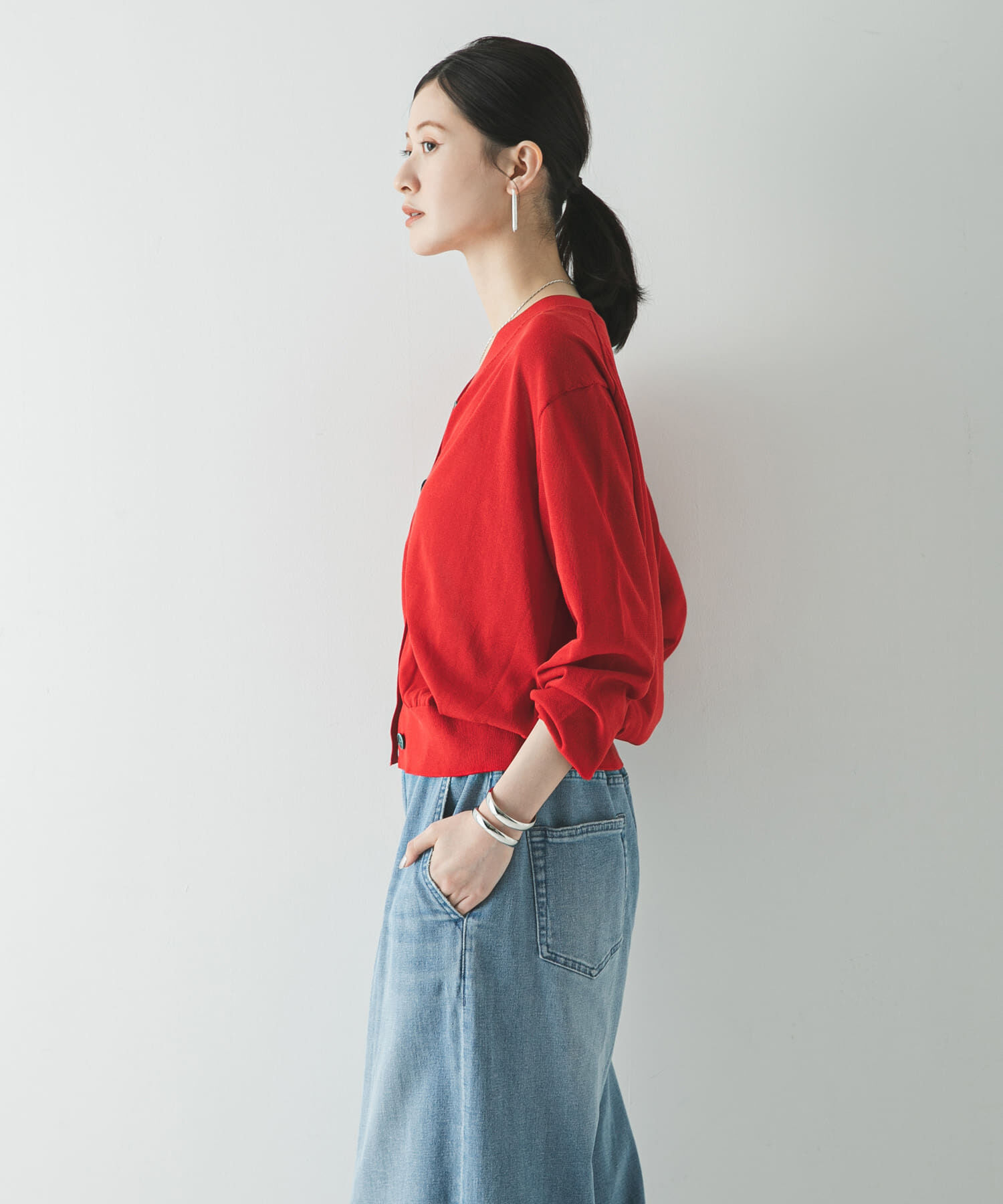 URBAN RESEARCH「UVカット加工Vネックカーディガン」|カーディガン|