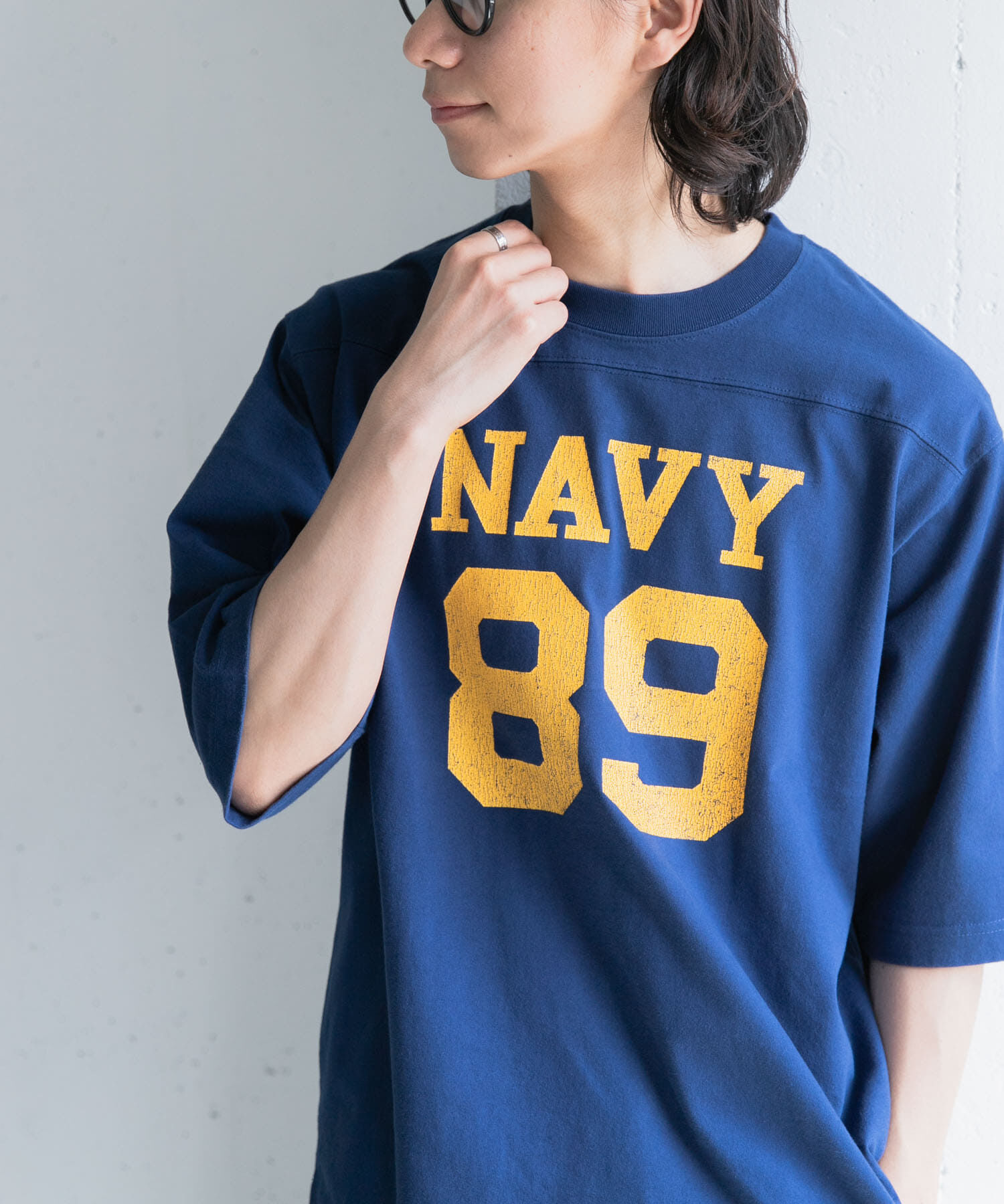 URBAN RESEARCH DOORS「FORK&SPOON　ナンバリングプリントTシャツ」|Tシャツ・カットソー|