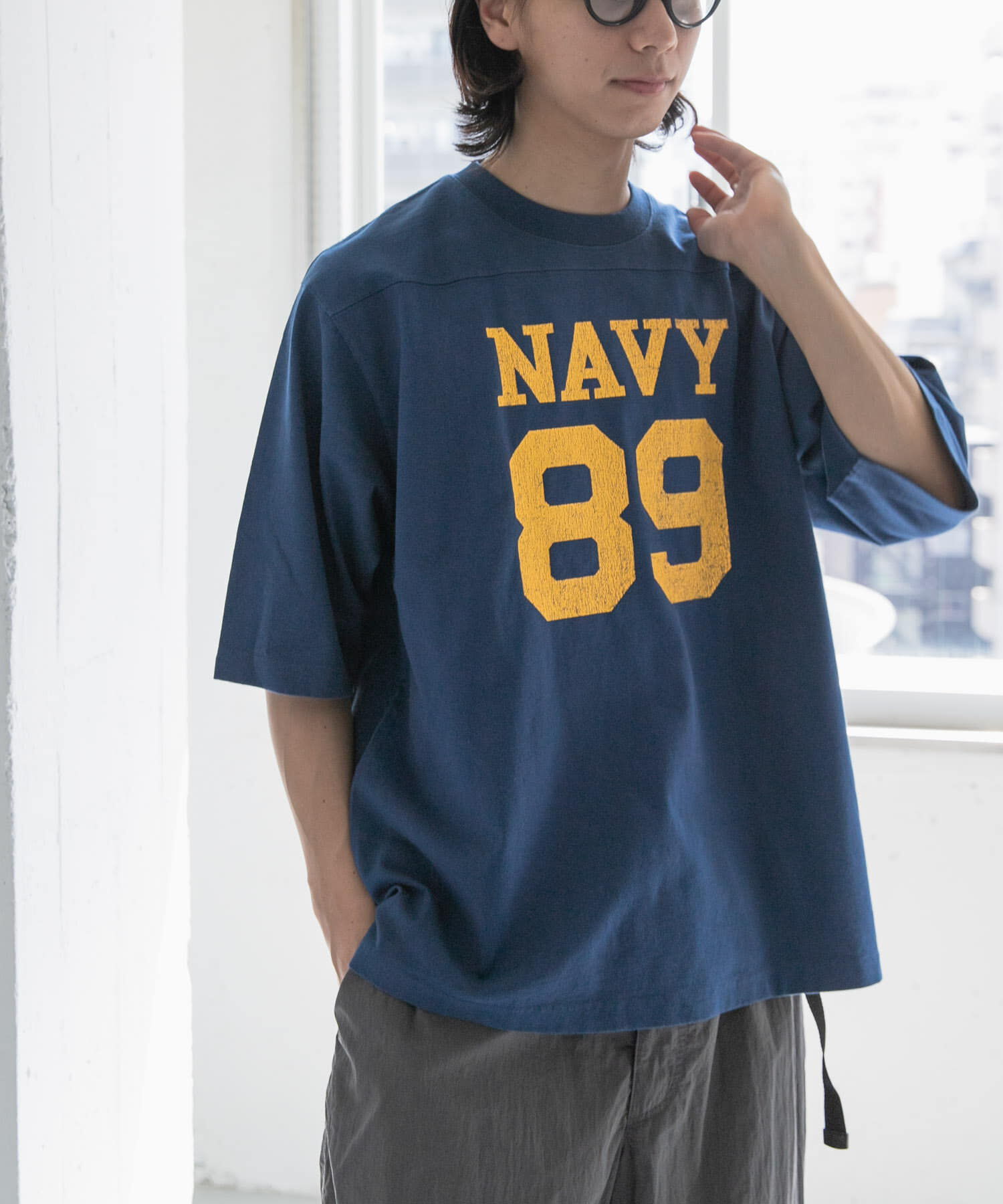 URBAN RESEARCH DOORS「FORK&SPOON　ナンバリングプリントTシャツ」|Tシャツ・カットソー|