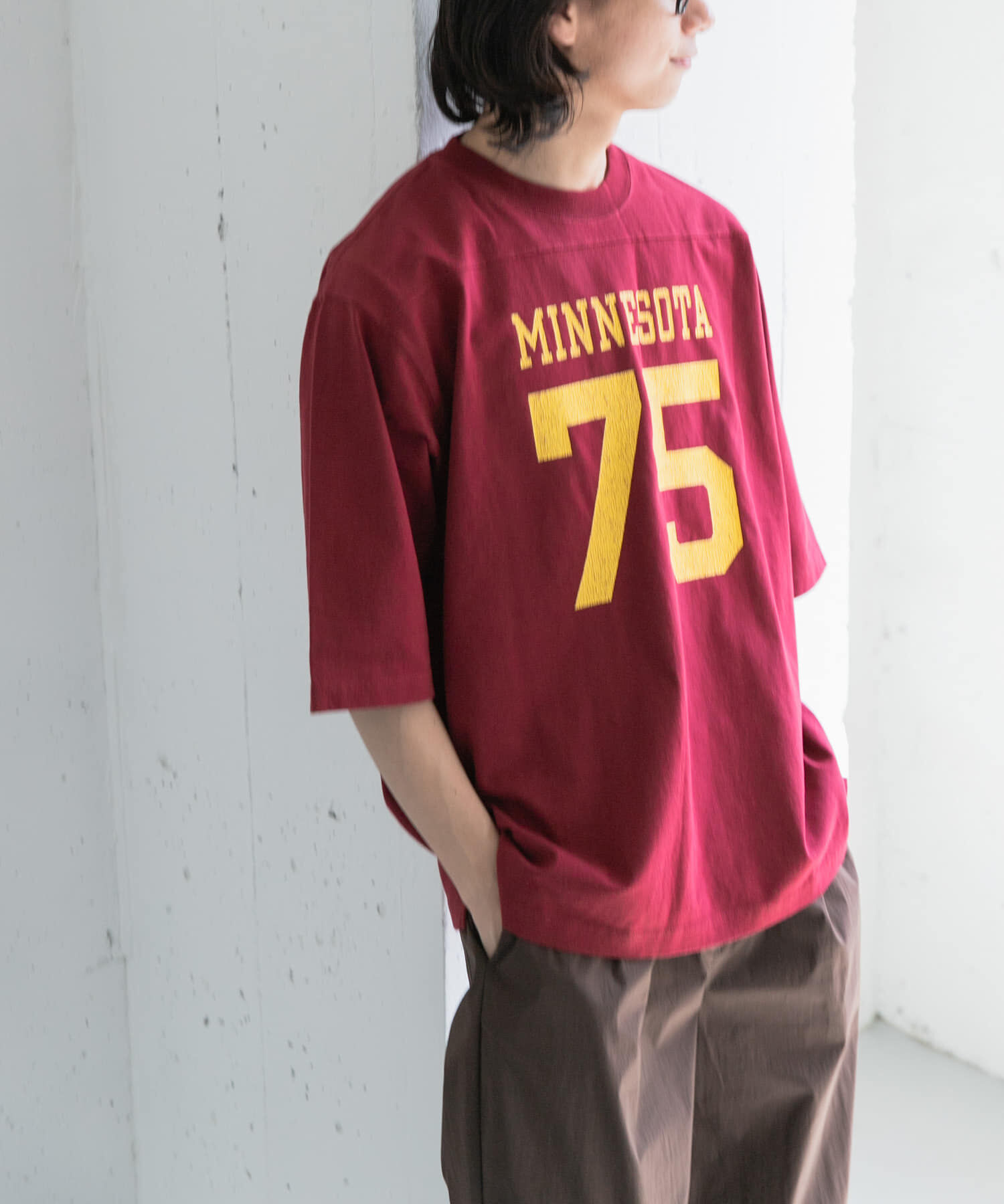 URBAN RESEARCH DOORS「FORK&SPOON　ナンバリングプリントTシャツ」|Tシャツ・カットソー|