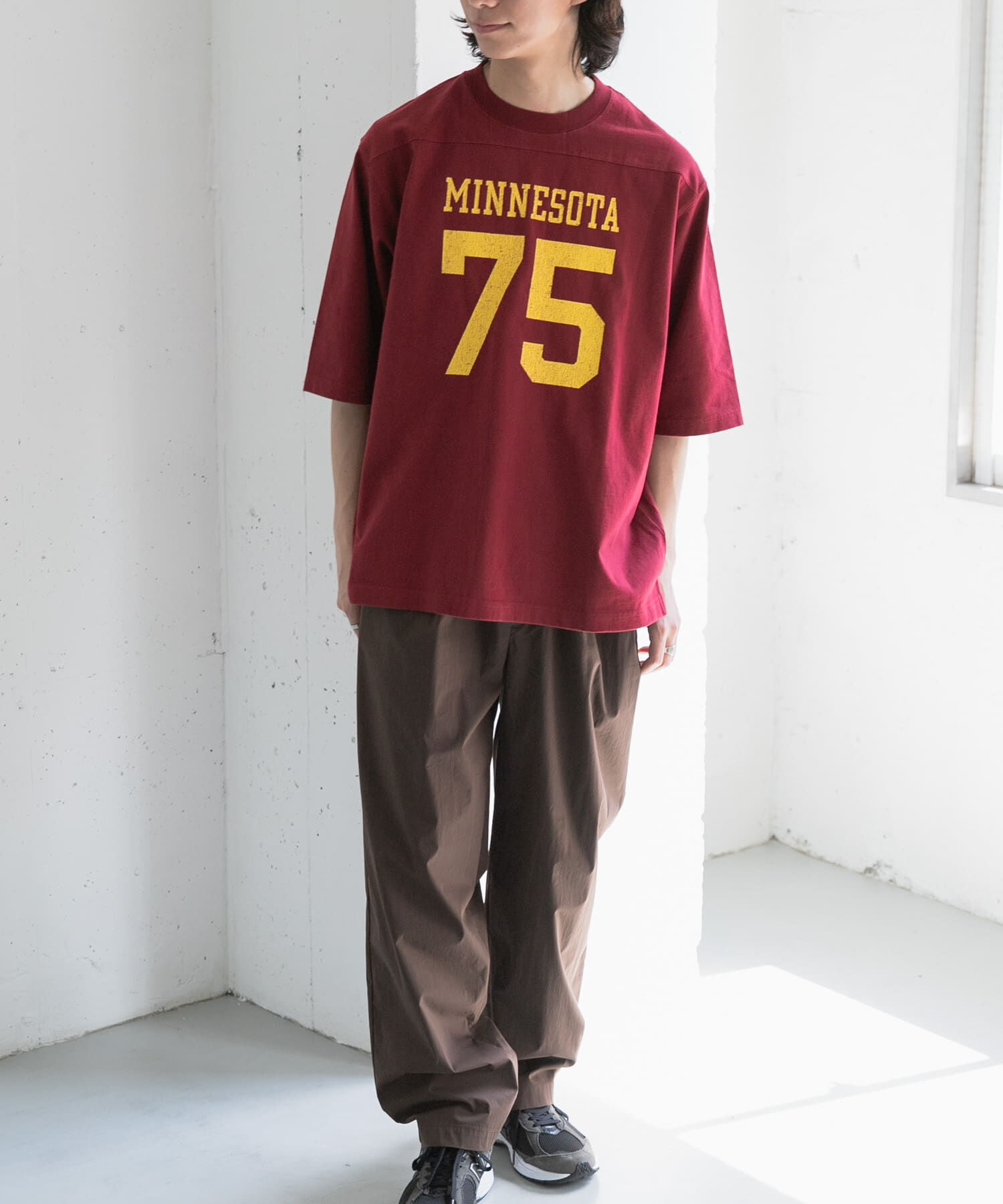 URBAN RESEARCH DOORS「FORK&SPOON　ナンバリングプリントTシャツ」|Tシャツ・カットソー|