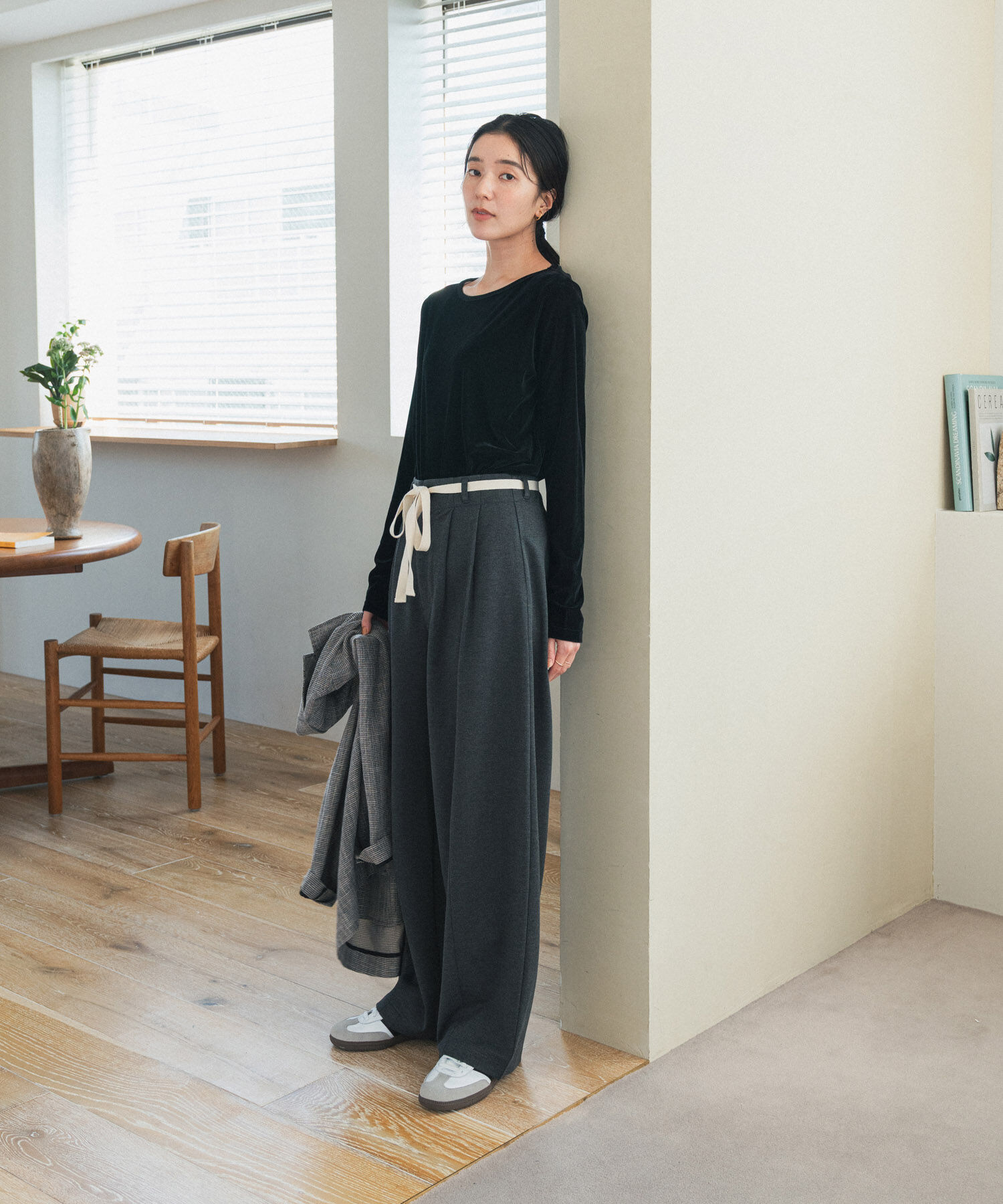 URBAN RESEARCH DOORS「ウエストリボンカットカーブパンツ」|その他|